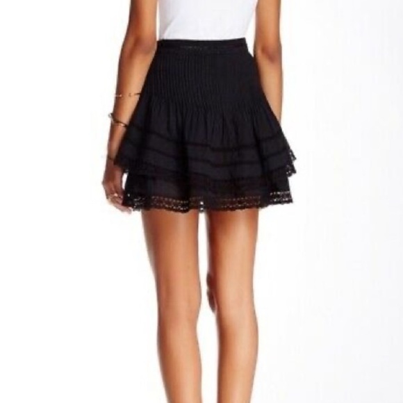 Free People Summer Nights Ruffle Layered
Black Skirt - Picture 3 of 14